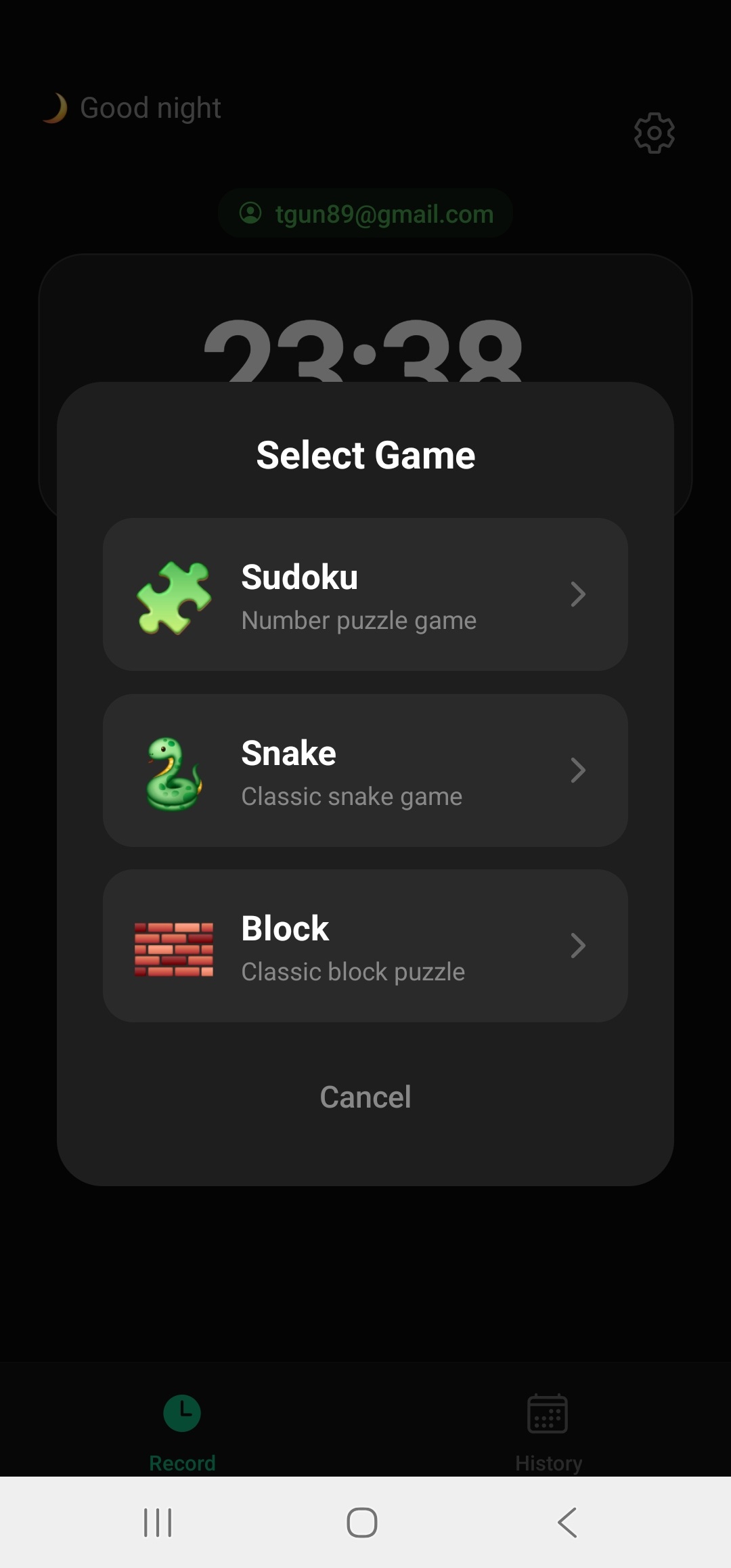 KlickZeit break games